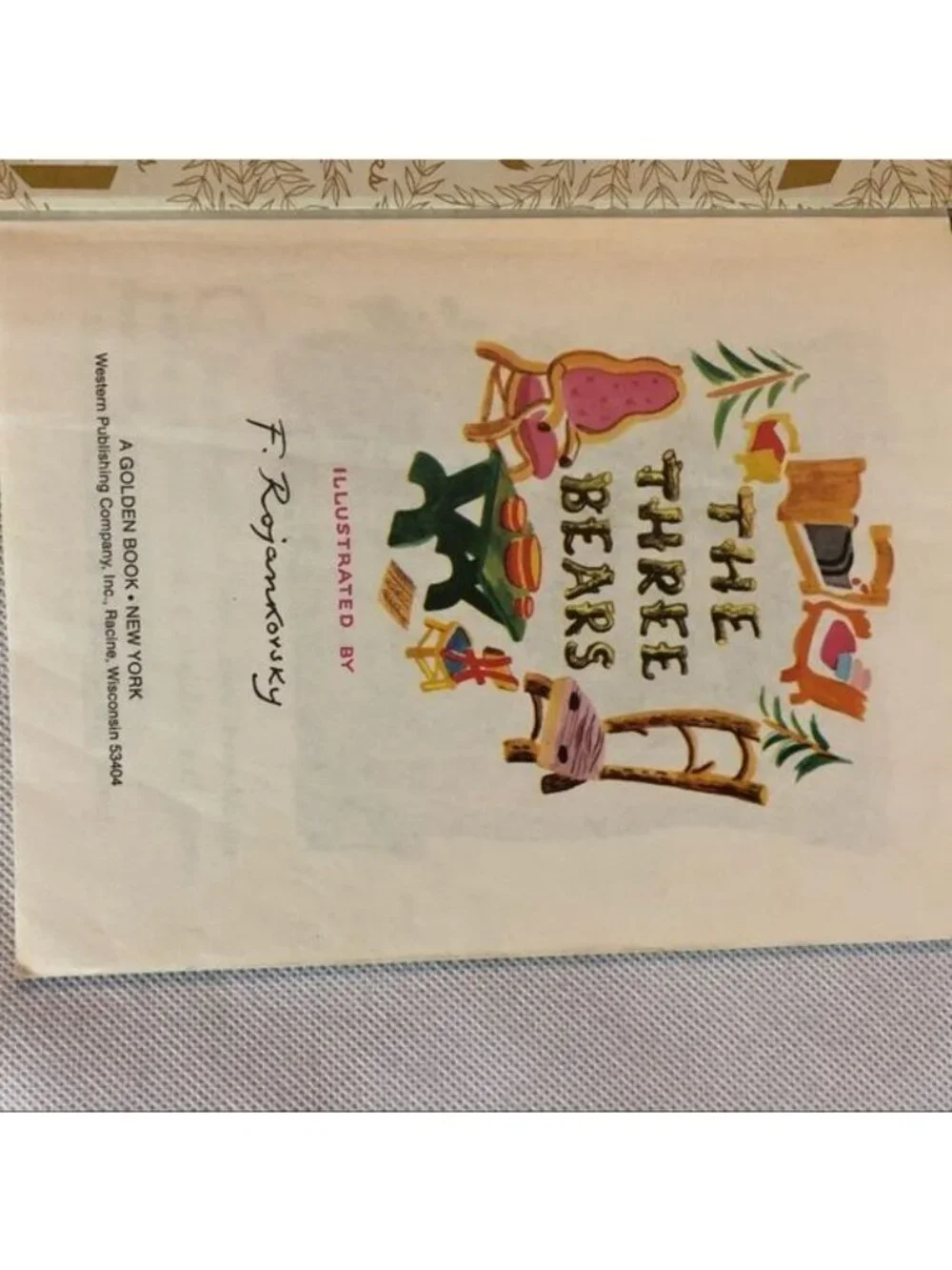 The three bears a little golden book hardcover 2nd edition 1976 READ